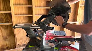 How to Replace the Saw Blade on a Craftsman 10” Sliding Compound Miter Saw
