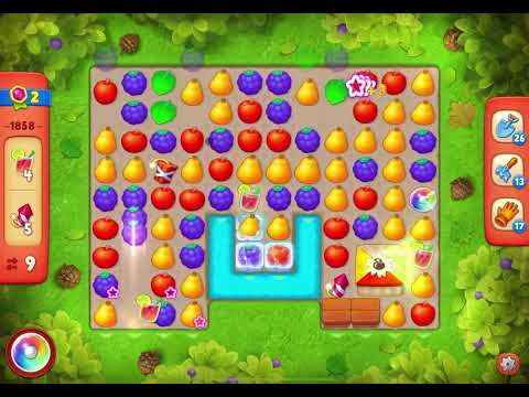 GardenScapes Level 1858 no boosters (20 moves)