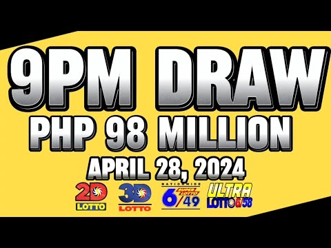 LOTTO 9PM DRAW TODAY APRIL 28, 2024 #lottoresulttoday #pcsolottoresults #stl