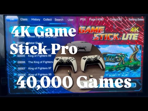How to use 4K GAME STICK PRO 40,000 games