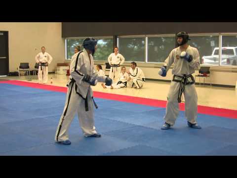 Canadian ITF Taekwon-Do Team Training for 2013 World Championship in Spain - Sparring 4