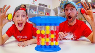 Father & Son PLAY BOUNCING BALL! (First To Get Four!)