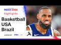CRUSHING WIN ‍ Brazil Vs USA Men S Basketball Quarter Final Highlights Paris2024 Olympics