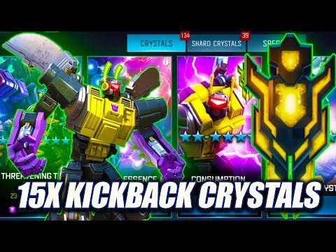 15x KICKBACK CRYSTAL OPENING - Transformers: Forged To Fight