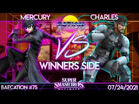 Baecation #75 - SSBU - Mercury (Joker) vs. GRNT | Charles (Snake) - Winners Side