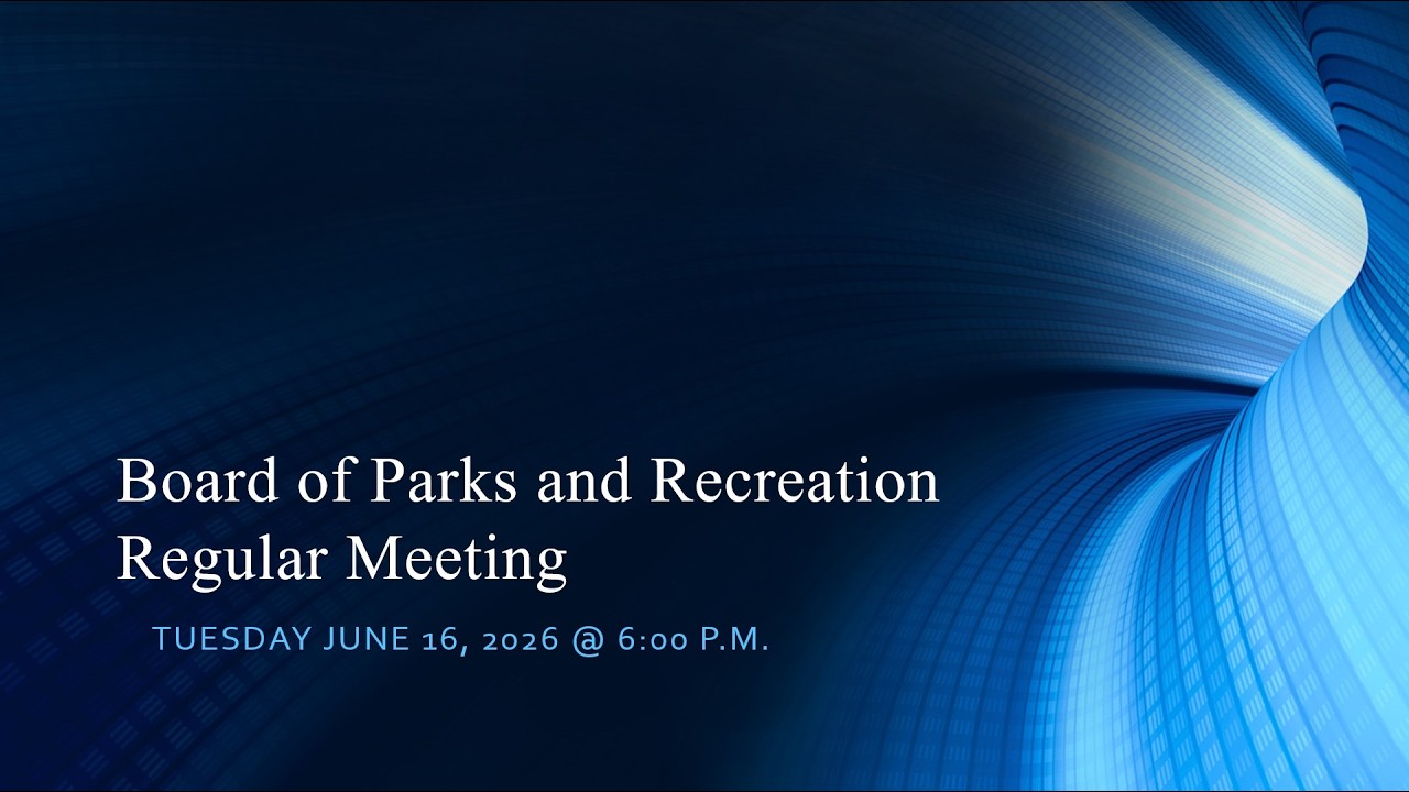 From the Parks and Recreation