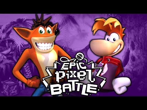 Rayman VS Crash Bandicoot - EPIC PIXEL BATTLE [EPB SEASON 1]