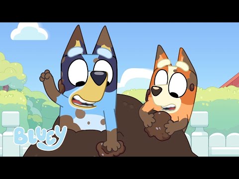 Bluey and Bingo playing in the mud 🤣 | Fun moment | Bluey - German Official Channel