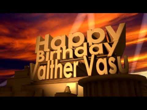 Happy Birthday Valter Vasu