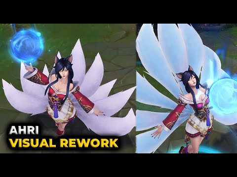 Ahri ASU - Visual Rework UPDATE - New Model (All Animations & Effects) League of Legends
