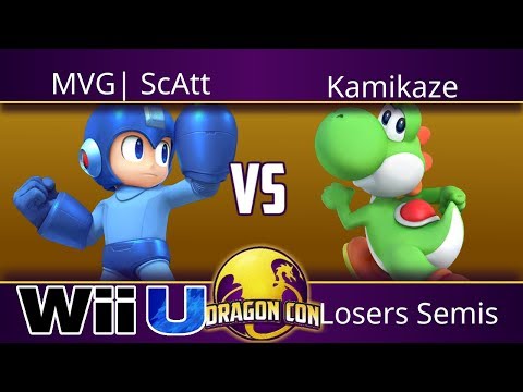 DragonCon 2018 - MVG| ScAtt(Megaman) vs Kamikaze(Yoshi) - Smash 4 Losers Semis