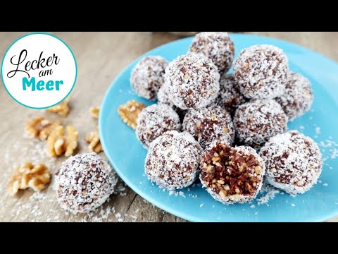 *****💚gesunde Energy Balls/ Powersnack mit Protein/ Walnuss, Datteln und Kokos💚*****