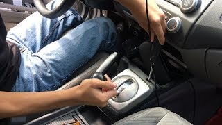 How To Shift Gear Lever From Park To Neutral If Engine/Battery Is Dead | Honda Auto Transmission