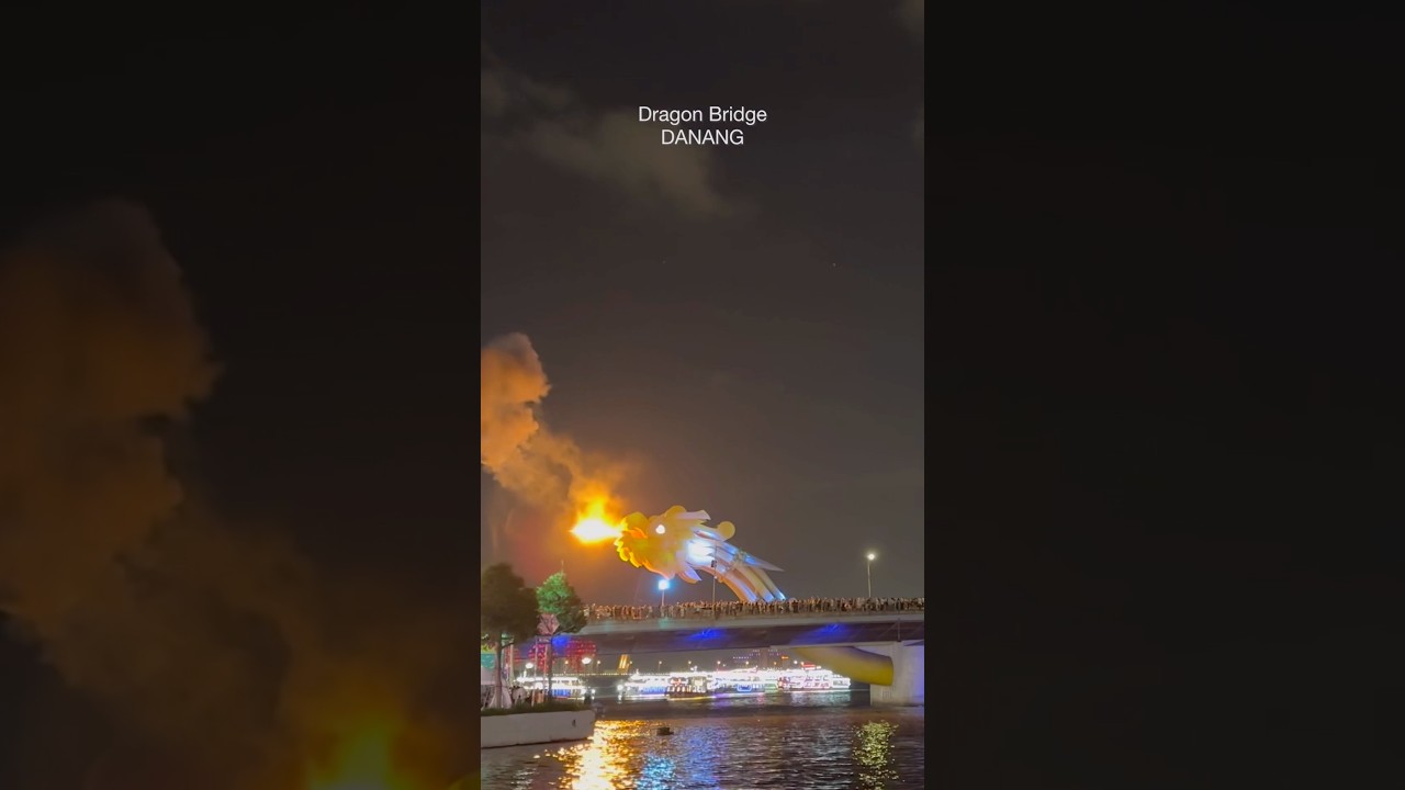 Dragon Bridge, Danang.  #danang #vietnam #travelshorts