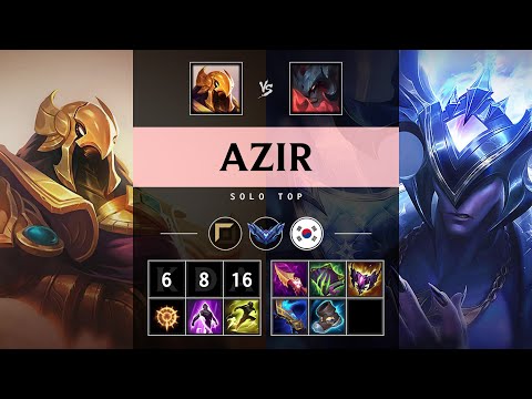 Azir Top vs Aatrox - KR Diamond Patch 25.10