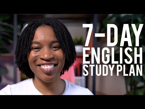 ENGLISH STUDY PLAN | Follow This 7-Day English Study Plan