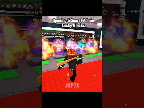 Opening 5 Secret Admin Lucky Blocks - Part 2 😳🤑#roblox#stealabrainrot#jrp7x#роблокс#dalimsharma