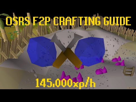 OSRS F2P Easy Crafting XP | 145,00xp/h For Free!