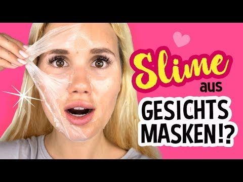 DIY Slime aus GESICHTSMASKEN! Ohne Kleber! Transparenter Gel-Slime! Video