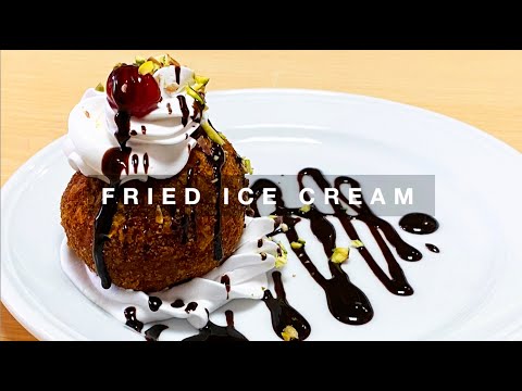 How To Make FRIED ICE CREAM Easily Using Simple Ingredients! [ENG Sub]