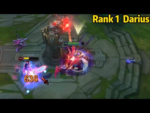 Rank 1 Darius: This Darius is a BEAST in Teamfight!