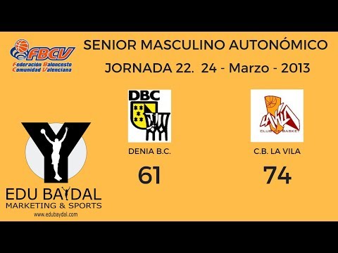 JORNADA 22. DENIA BASQUET CLUB - CLUB BASKET LA VILA