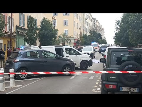 Video | Man armed with knife killed by police in Corsican city centre | AFP