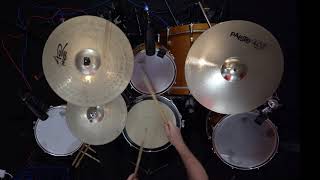 Video thumbnail for Paiste 402 Nickel Silver Cymbal Set: 14" Hi Hats; 16" Crash; 20" Ride. Bugdet Cymbals Demo Mix Alloy by SIC MIC