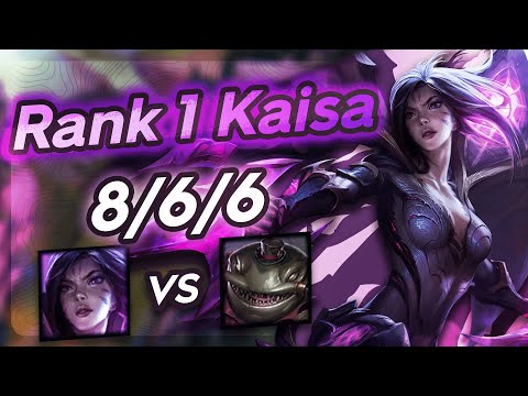 Kaisa Vs  Tahm Kench - Challenger Gameplay Rank 1 Vayne