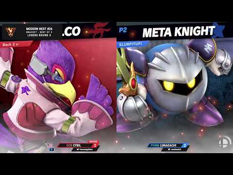 Cybil (Falco) vs LunaDachi (Meta Knight) - Losers Round 5 - Modern Nest #26