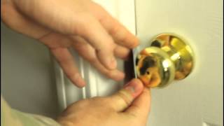 How to unlock a door with a credit card!