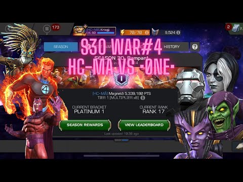 MCOC AW Season 30 - War 4