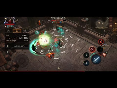 Diablo Immortal Necromancer Dps/Dungeon/ Raid Build | 2.7k reso | 767M :1min