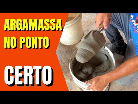 COMO FAZER A ARGAMASSA CERTA?