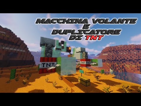 MACCHINA VOLTANTE E DUPLICATORE DI TNT - Minecraft tutorial - 1.16.3 -