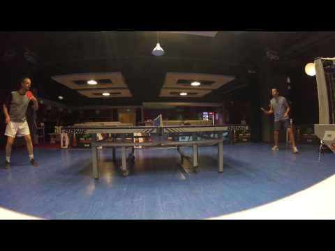 Table tennis. Amazing save!!!