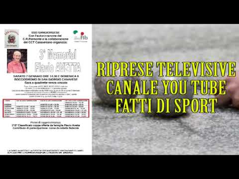 Bocce : Locandina Memorial Flavio Avetta 2023