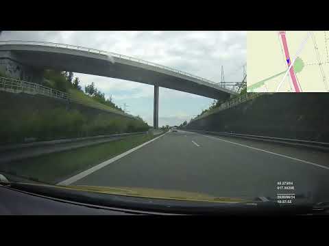 Czech Republic. Motorway D55, Hulín — Otrokovice-south, 2020, 1x