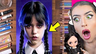 CRAZIEST Wednesday Addams Art Videos EVER!? (WORLDS BIGGEST DOLL, DIY COOKIE ART, & MORE!)