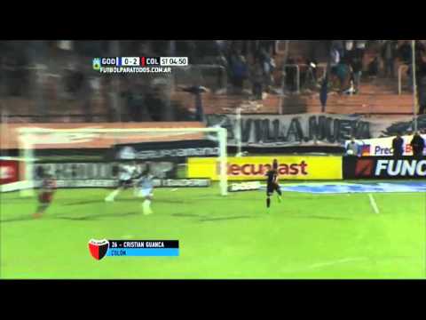Gol de Guanca. Godoy Cruz 0 - Colón 2. Fecha 29. Primera División 2015. FPT.
