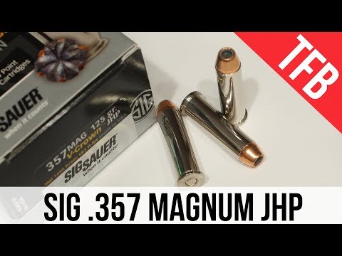 Still a Flop in .357 Magnum? Sig Sauer .357mag 125gr V-Crown Gel Test - Revolver