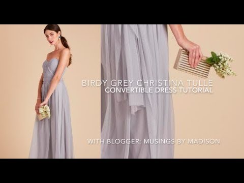 Birdy Grey Christina Tulle Convertible Dress Tutorial