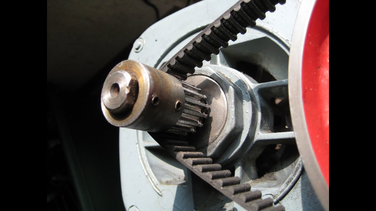 Cutting a 16 tooth timing belt pulley in my home workshop.