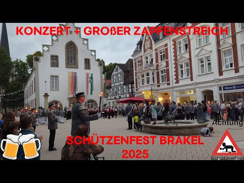 Konzert + Großer Zapfenstreich beim Schützenfest 2025 in Brakel