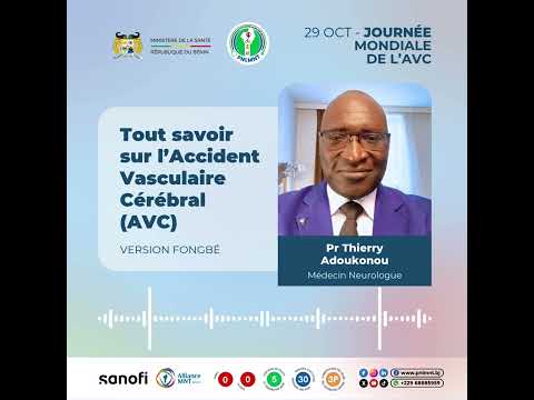 Journée Mondiale de l'AVC – Le Pr Thierry ADOUKONOU explique tout [VERSION FONGBÉ]