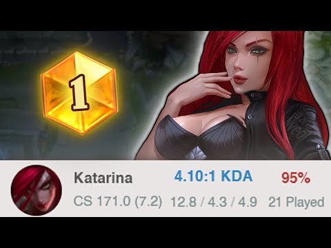KATEVOLVED | RANK 1 KATARINA GOING IN HARD WITH 95% WIN RATE SMURF TO CHALLENGER KAT | KatEvolved