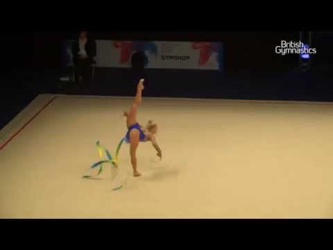 GOLD - Stephanie Sherlock - Ribbon - Senior - 2015 Rhythmic British Champioships