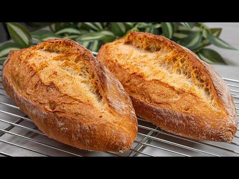 Pão de Manteiga em 3 Minutos! Sem amassar, basta misturar e levar ao forno 🧈