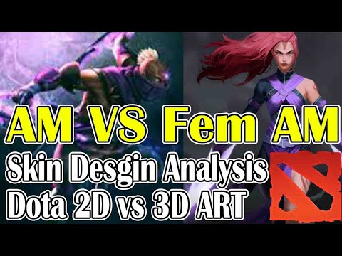 Anti-Mage Female Persona Analysis Dota2 2D Art VS 3D Models | Dota2 | JayGS |