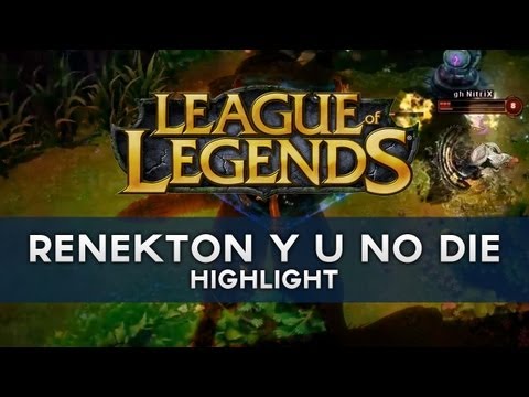 Renekton, Y U NO DIE - EUW Challenger Series League of Legends